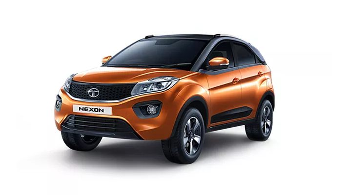 Orange Tata Nexon