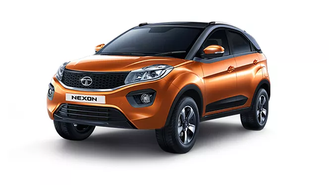 Orange Tata Nexon