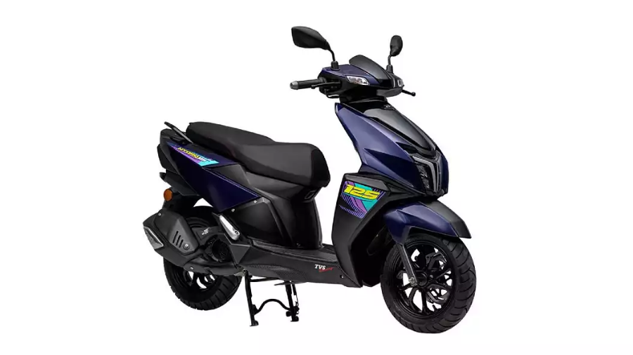 TVS Ntorq 125 in Harlequin Blue Colour | Muthoot Capital