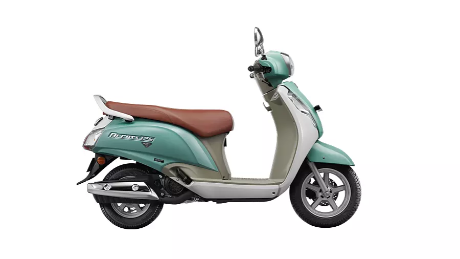 Suzuki Access 125 in Solid Ice Green/ Pearl Mirage White SE | Muthoot Capital