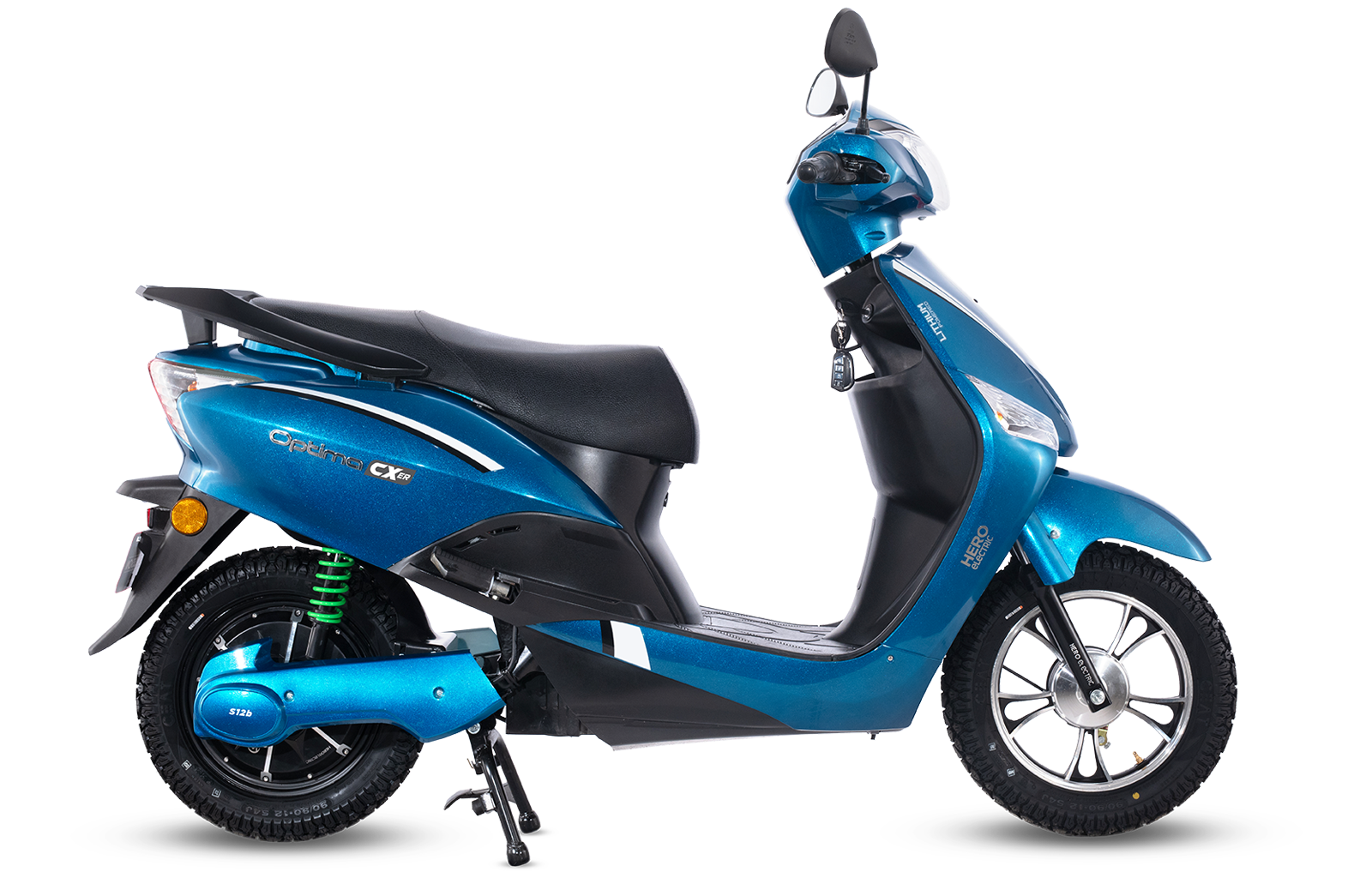 Hero Optima Electric Scooter Colours & Images (Blue) | Muthoot Capital