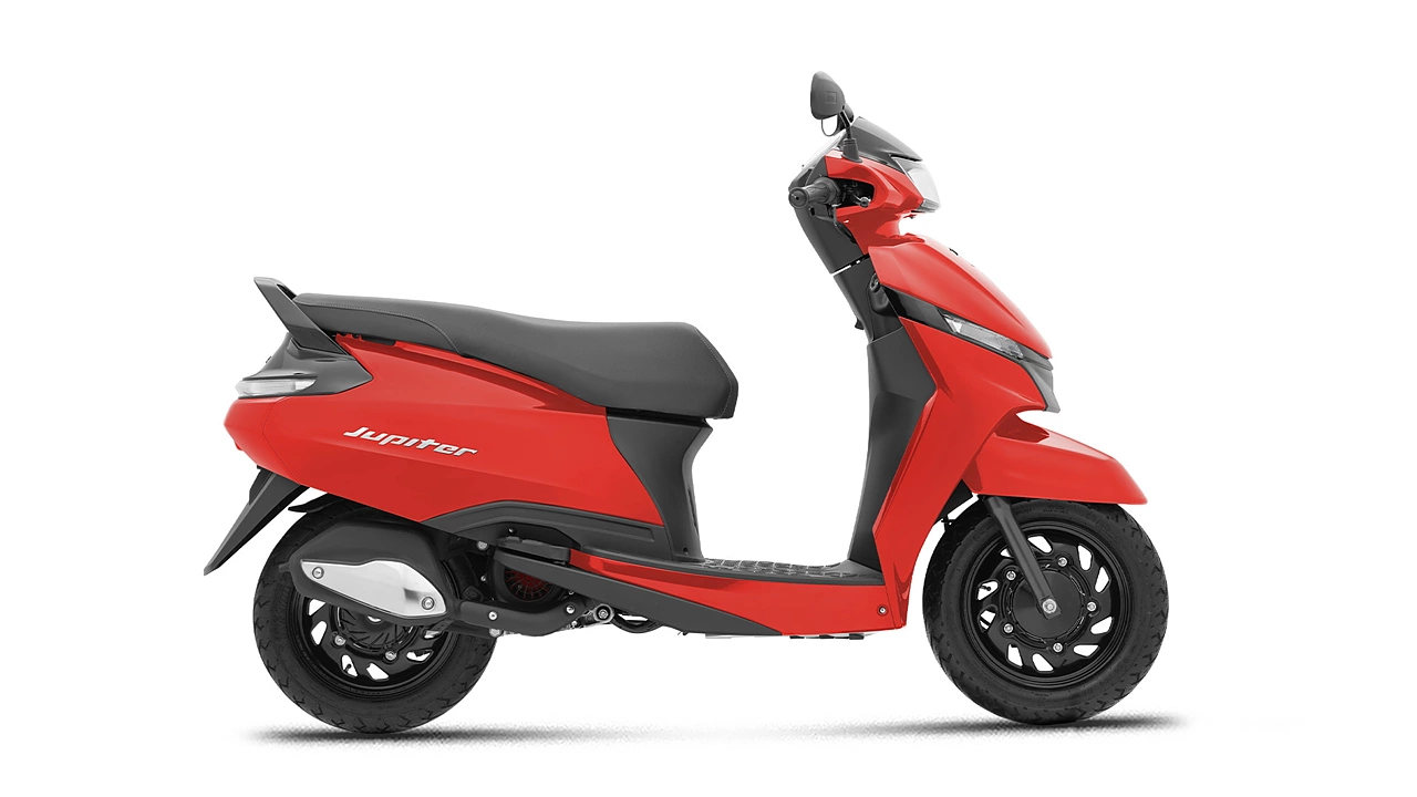 TVS Jupiter Classic Colours & Images (Meteor Red Gloss) | Muthoot Capital