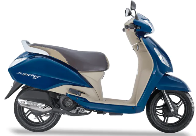 TVS Jupiter Classic Colours & Images (Starlight Blue Gloss) | Muthoot Capital