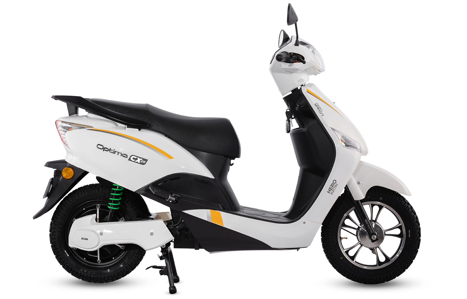 Hero Optima Electric Scooter Colours & Images (White) | Muthoot Capital